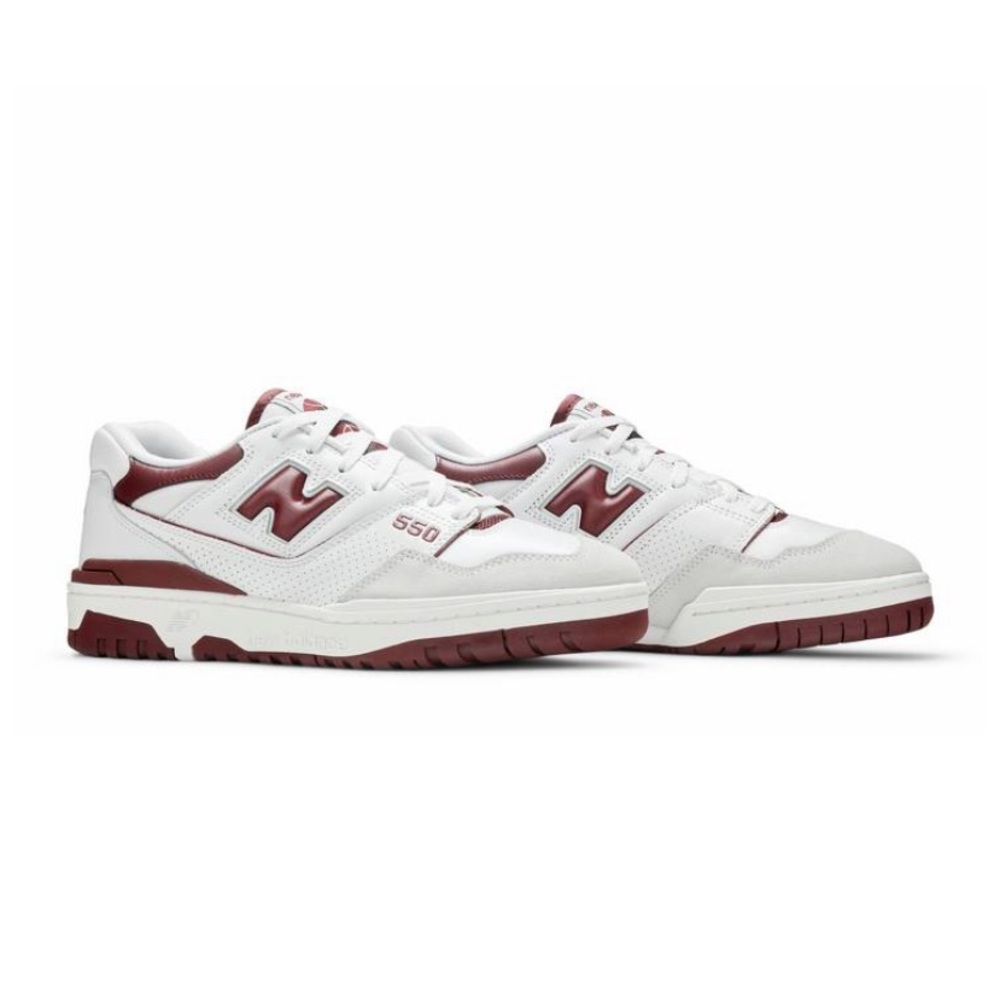 new balance 550. burgundy. worn once. mens size 5. womens size 6.5